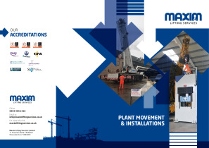Plant Movement & Installations Brochure