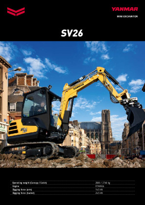Mini Excavator SV26 Brochure