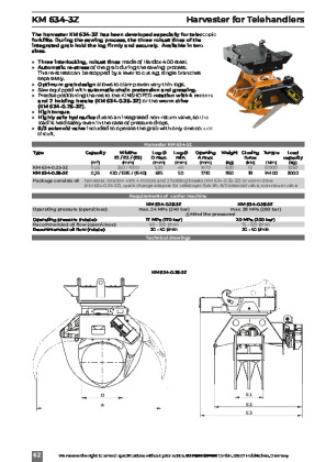 Harvester for Telehandlers Brochure