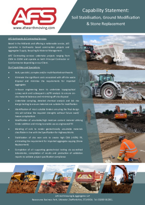 Soil Stabilisation  Brochure