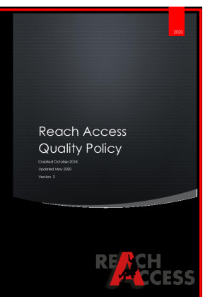 Reach Access Quality Policy Brochure