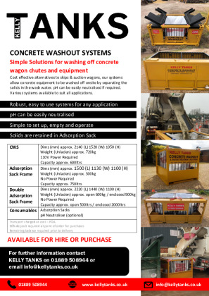 Concrete Washout Systems Brochure