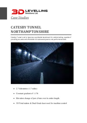 Case Studies - Catesby Tunnel  Brochure