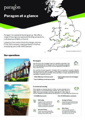 Paragon specialist banking group Brochure