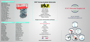 K & C Hire and Supply Brochure