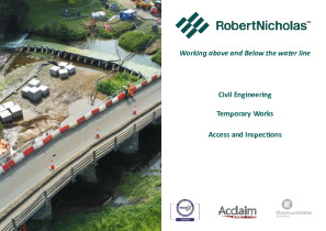 Temporary works: Access & inspections Brochure