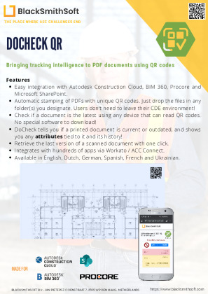 QR codes for construction Brochure