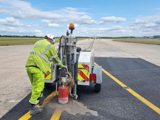 AGL installation at Stansted Airport