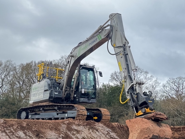 Westpoint Construction celebrate its 35th anniversary with custom ZX130LCN-7B