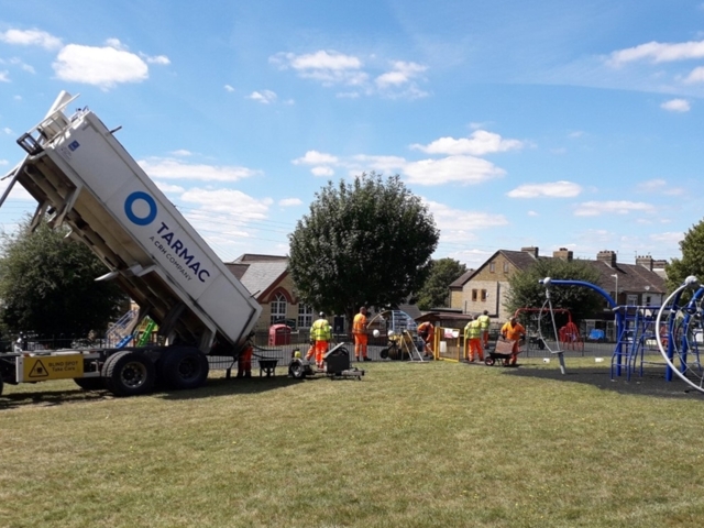 Tarmac repair local playground