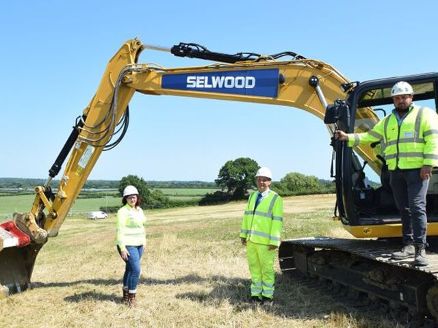 Plant hire specialists support new road development
