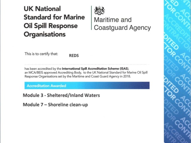 OSRO Accreditation - Marine and Shoreline Oil Spill Response