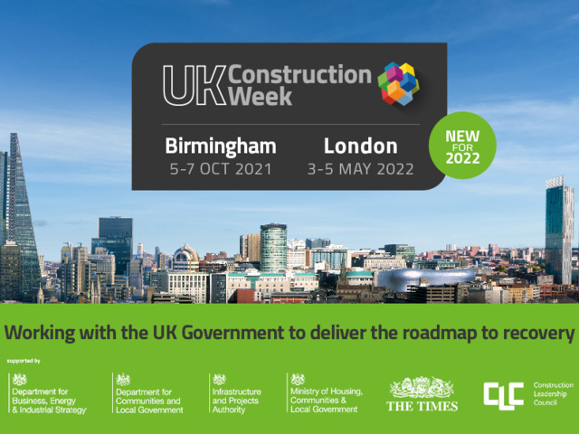 UK Construction Week London postponed to May 2022 