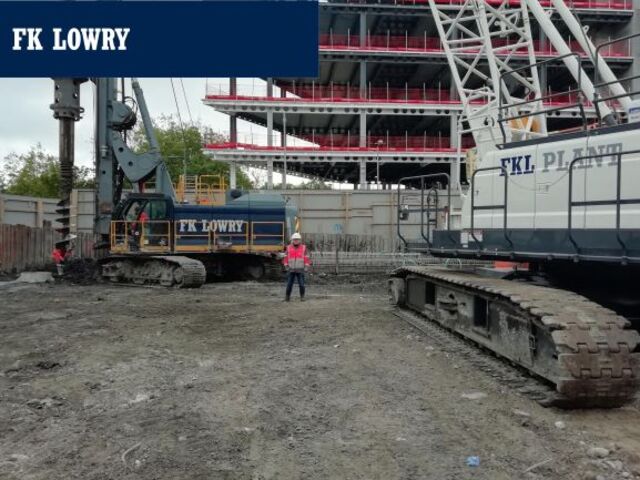 FKL Plant mobilises new crane to Dublin Piling project