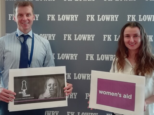 FK Lowry supporting Womens Aid