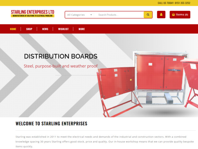 New website for Starling Enterprises 