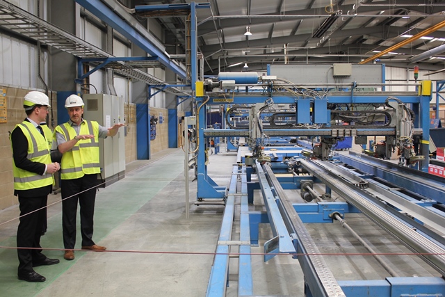 construction frame offsite insulation site process system knauf manufacturing automated automation wool launched mineral innovation installation roofing