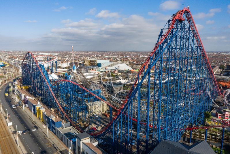 UK's highest rollercoaster gets new track