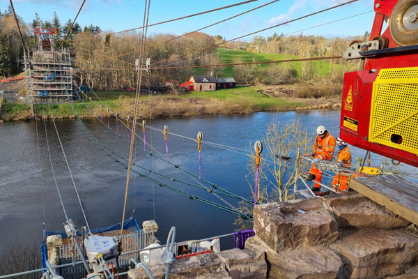 Union Chain Bridge reassembly begins thumbnail