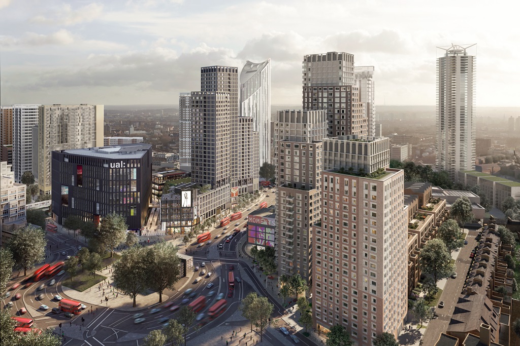 "Elephant & Castle: Nuove Proposte Riviste per la Trasformazione del Centro Cittadino di Londra"