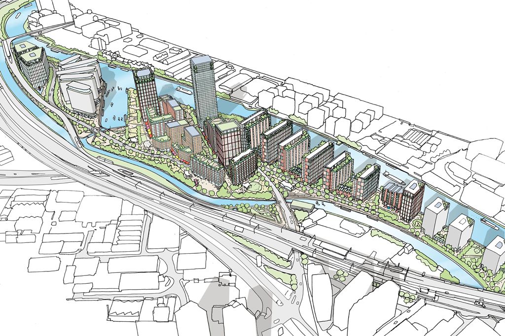 Plans for Manchester island district go in