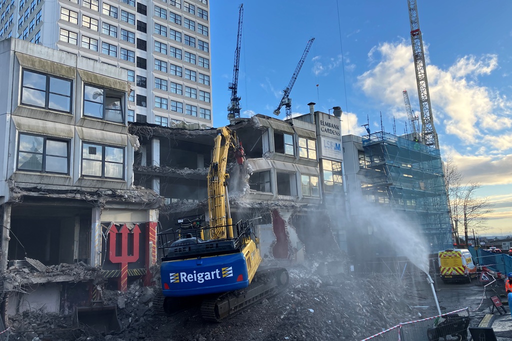 Demolition begins for Glasgow’s Charing Cross Gateway