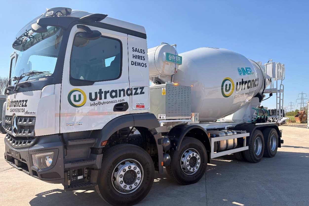 Electric repowering for concrete mixer drums