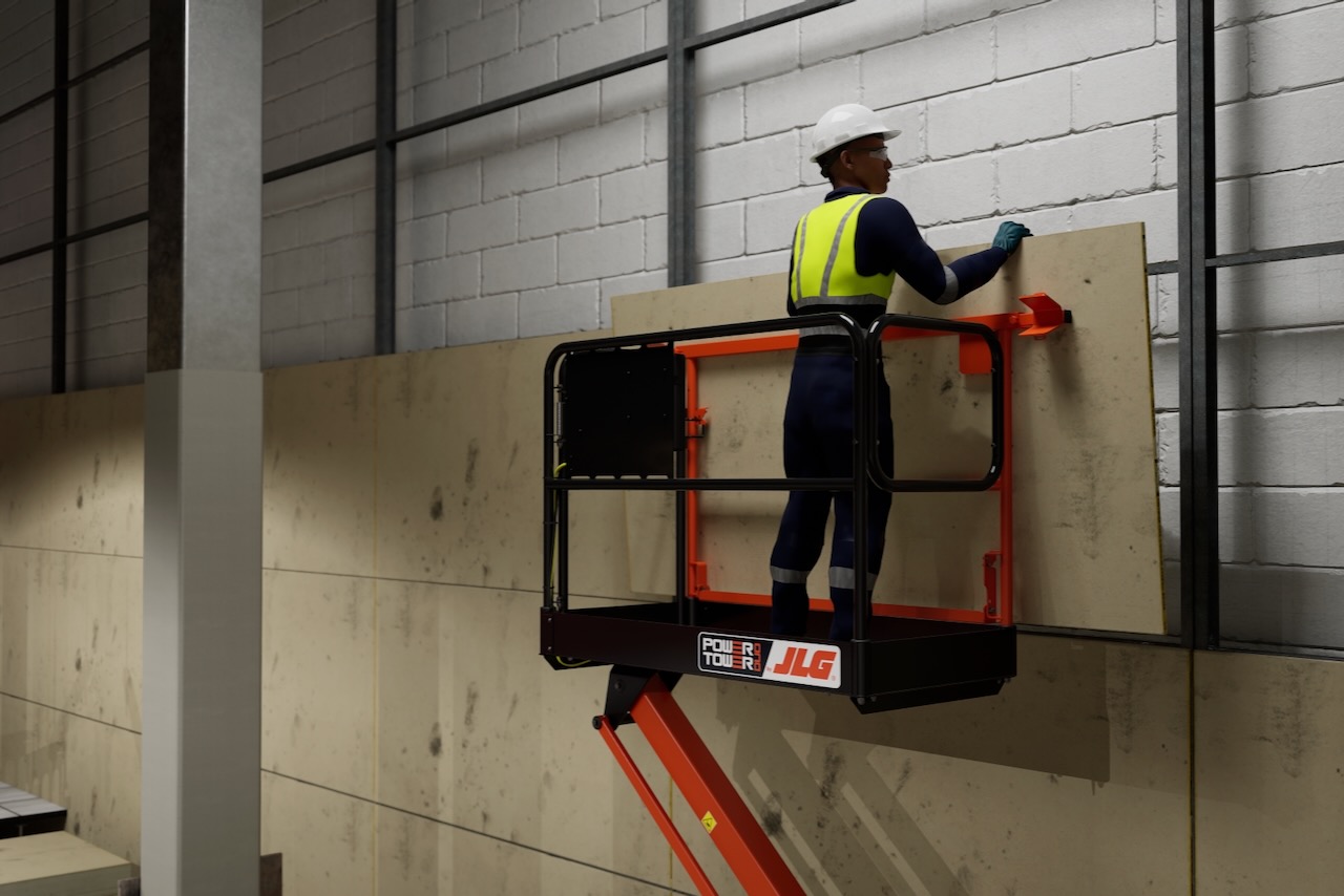 JLG adds board and pipe carrying accessory