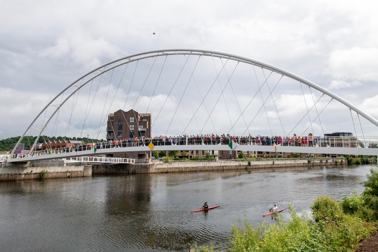 New Trent bridge opens up Nottingham redevelopment