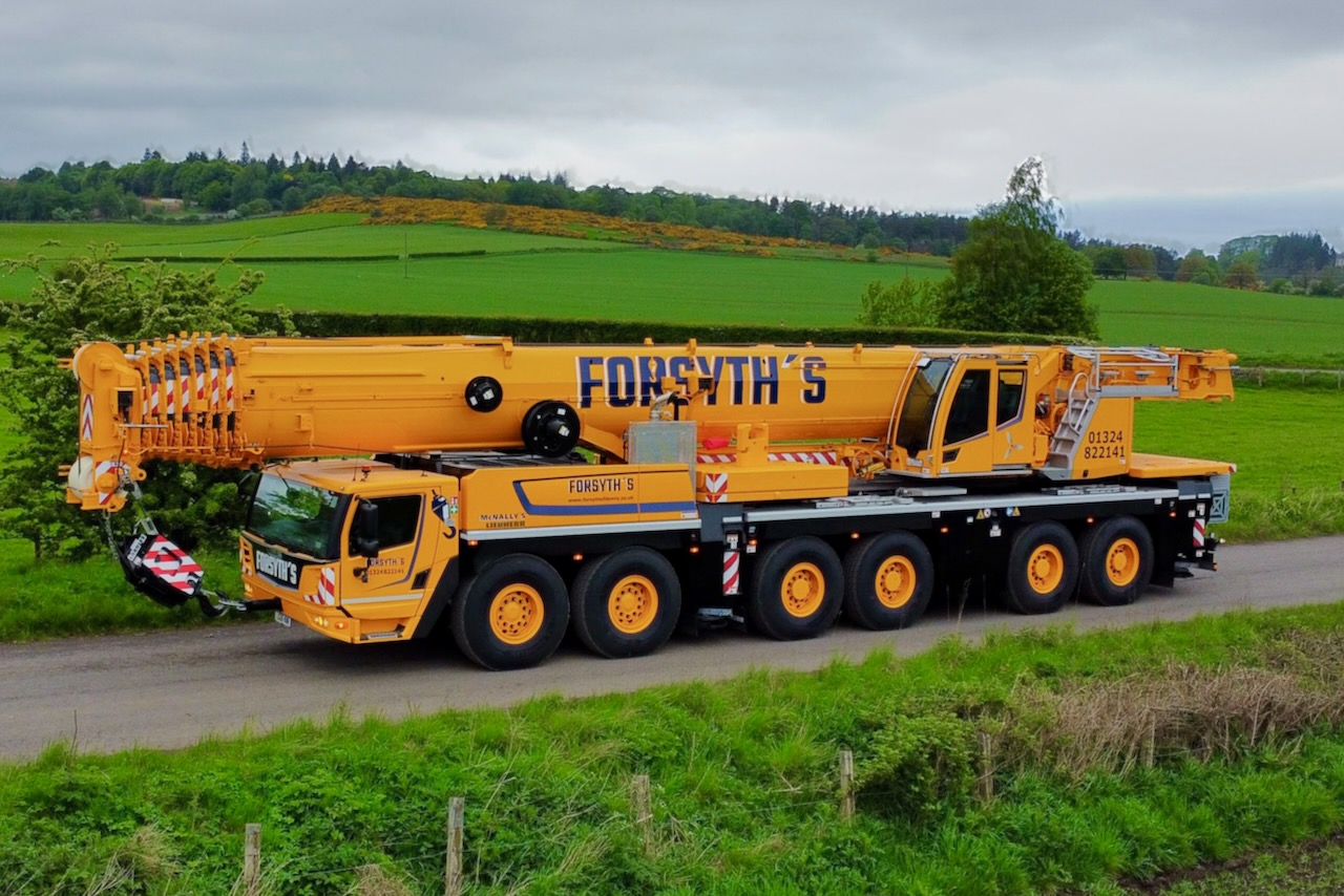 First Liebherr 90m boom, 300-tonner for Forsyth's