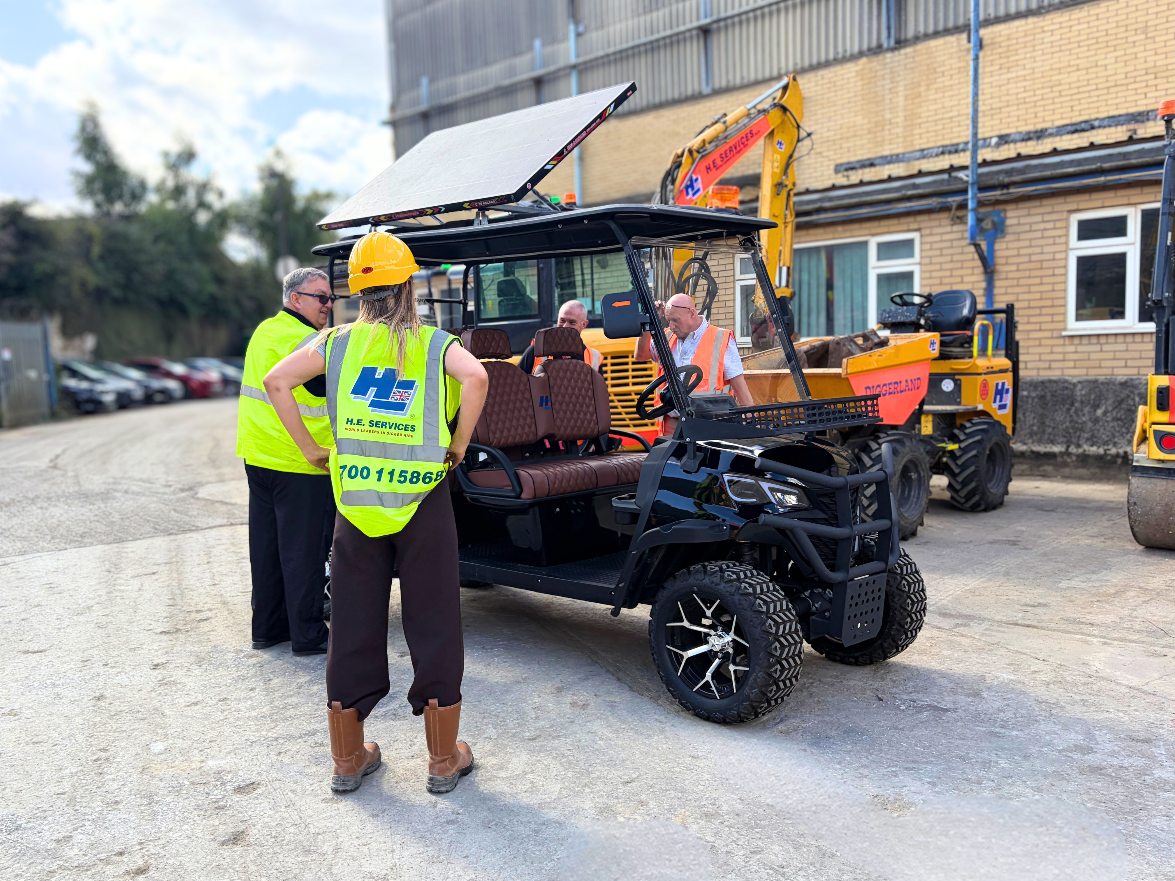 H E Services trials EVision golf carts