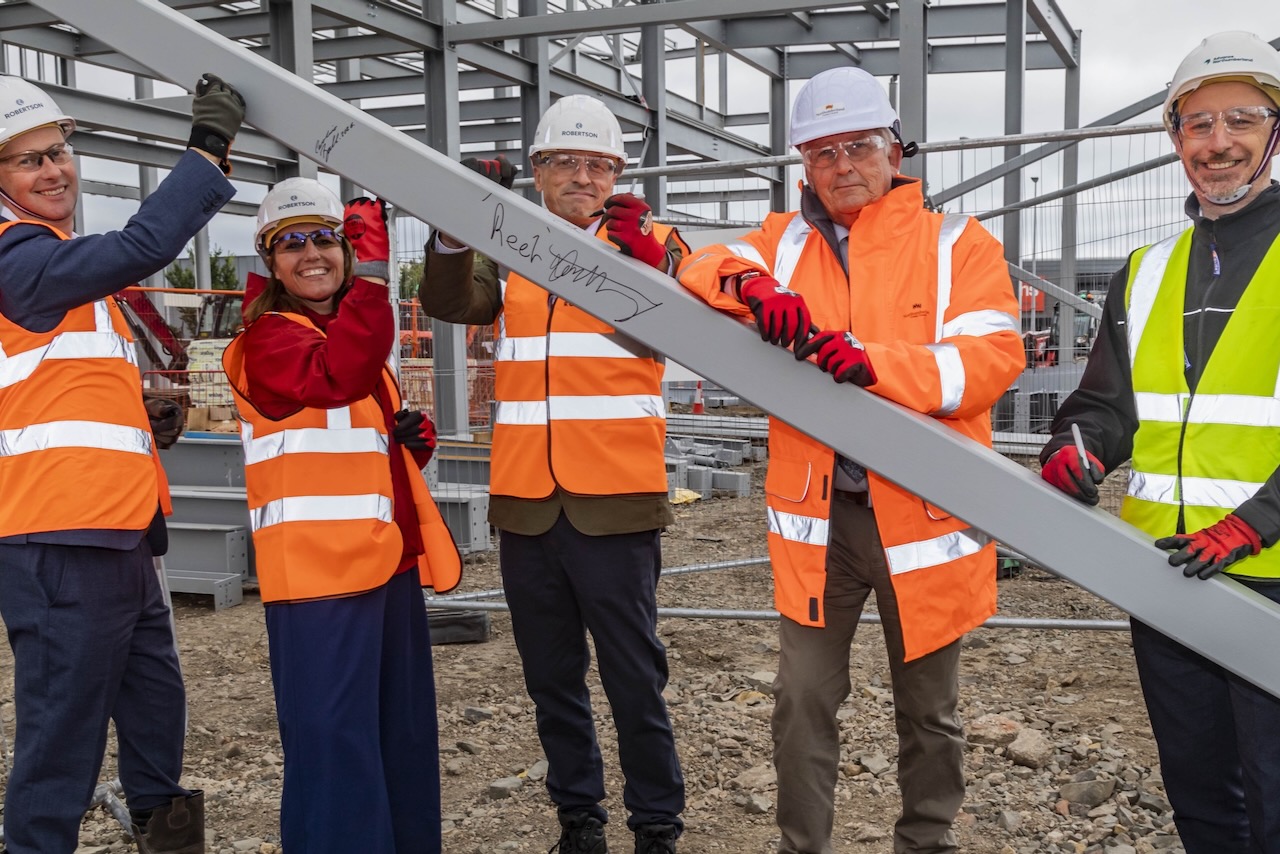 Steel work complete on Ashington cinema