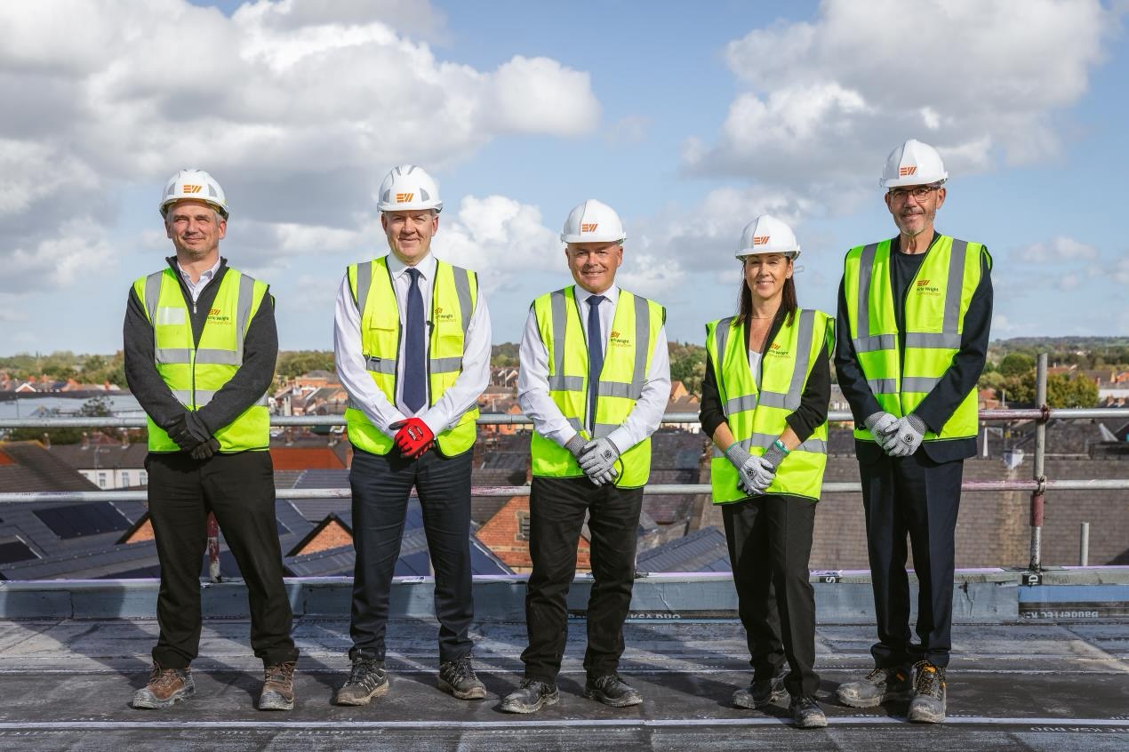 Eric Wright tops out Leyland market development