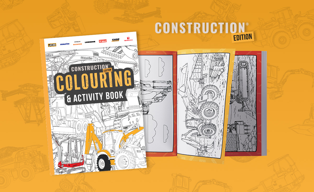 New official Construction Edition colouring & activity book brings ...