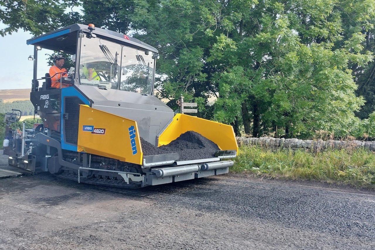 Carbon storing asphalt used in Cumbria