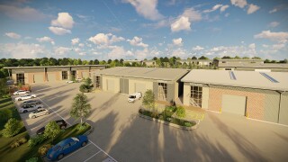 CGI of the completed Beauchamp Business Park 