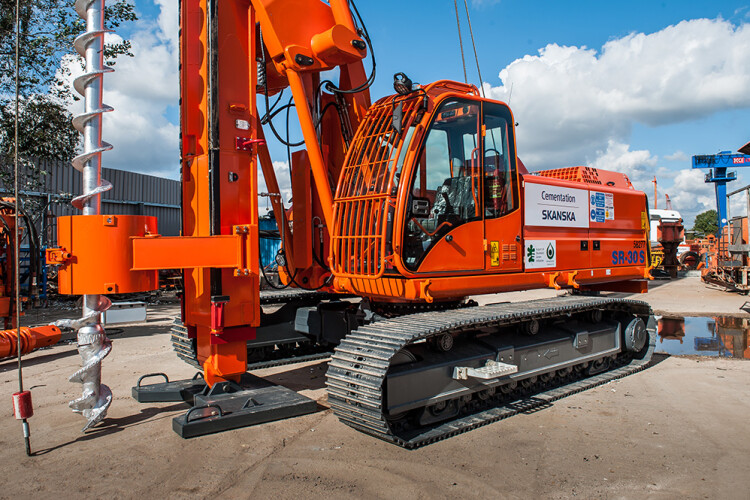 Cementation Skanska&rsquo;s Soilmec SR30 is being converted to dual-fuel operation