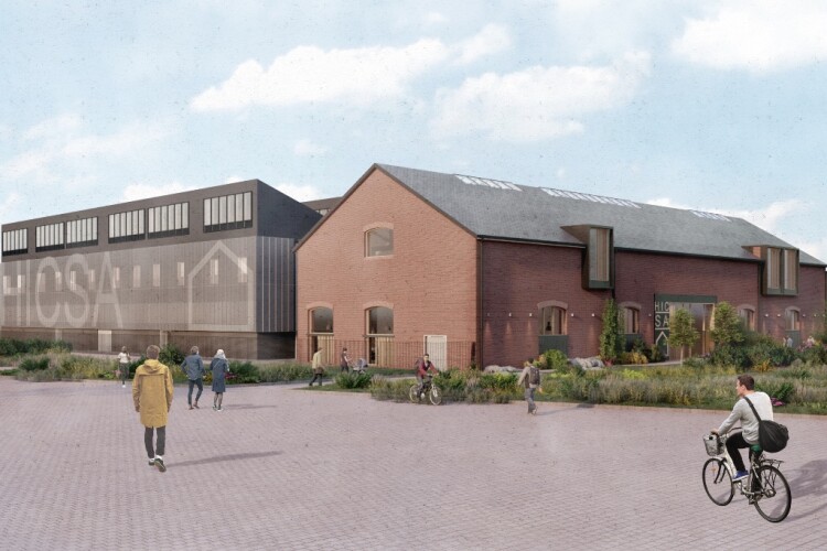 CGI of Sunderland College's Housing Innovation & Construction Skills Academy 