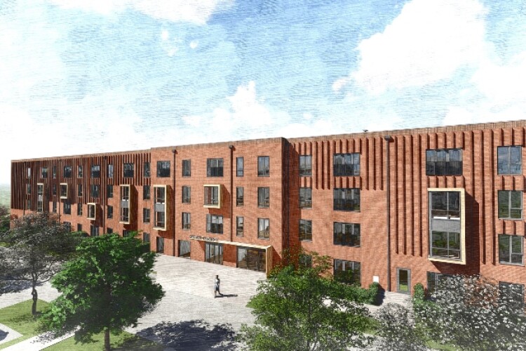 Artist&rsquo;s impression of Holborn Place, an Aspire development under way in Newcastle- under-Lyme