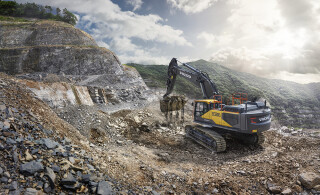 The 50-tonne crawler excavators, EC530E and EC550E, from Volvo CE are said by the manufacturer to deliver digging and lifting forces normally found in 60-tonne machines