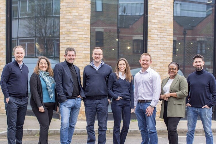 Agilité's team (L-R): Cormac O'Sullivan, Galia Minkara, Neil Coales, Charles Delhaye, Kirsty Shearer, Daniel Hunt, Naomi Felix and Alexandre Loisy