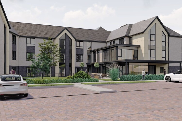CGI of the Milton Keynes care home that Kori Construction will build