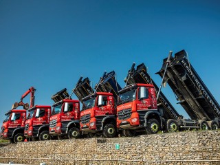 Brunel Recycling has six 32-tonne Mercedes-Benz lorries