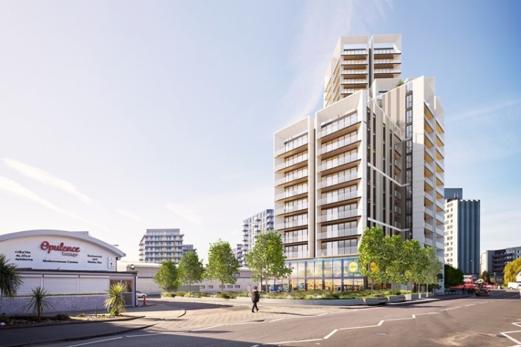 The development to go up opposite Alperton tube station