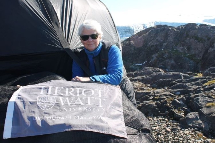 Sue Roaf in Antarctica