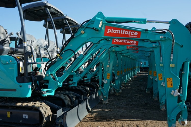 Plantforce Compact stocks excavators up to five tonnes, among other machinery