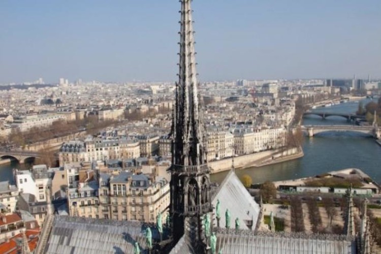 The spire before the fire