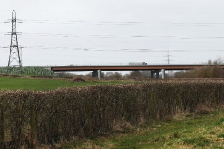 CGI of a viaduct on the scheme