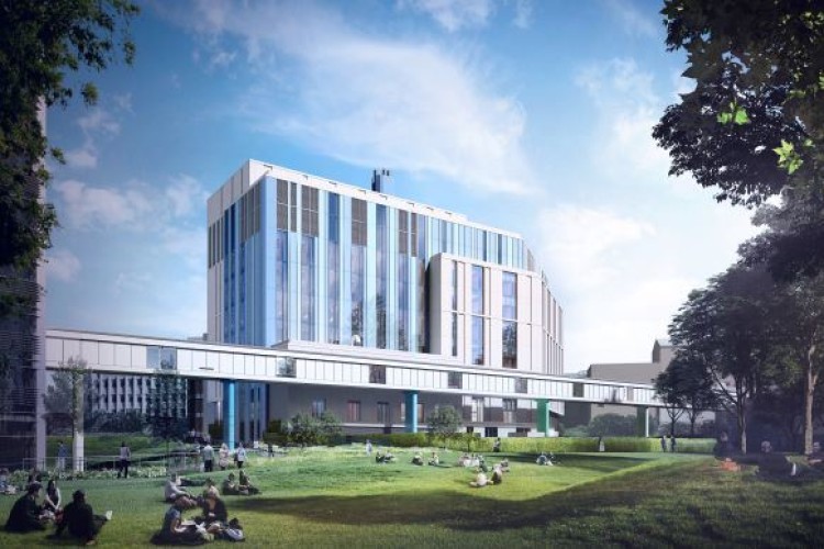CGI of the new hospital