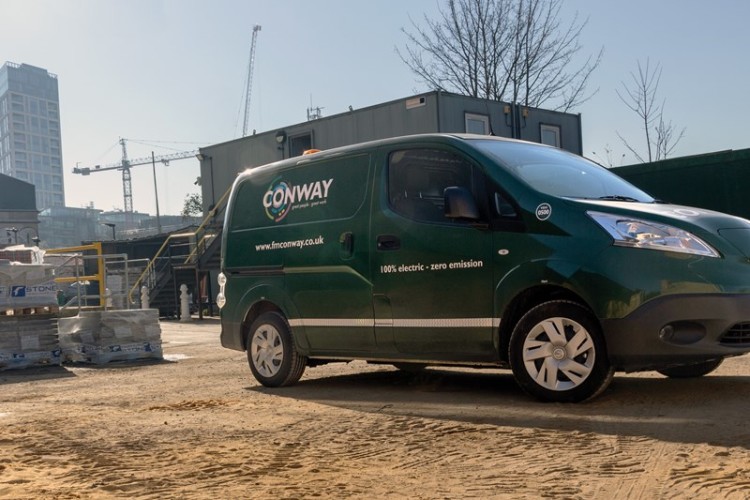 FM Conway has had to add bleepers to its electric vans